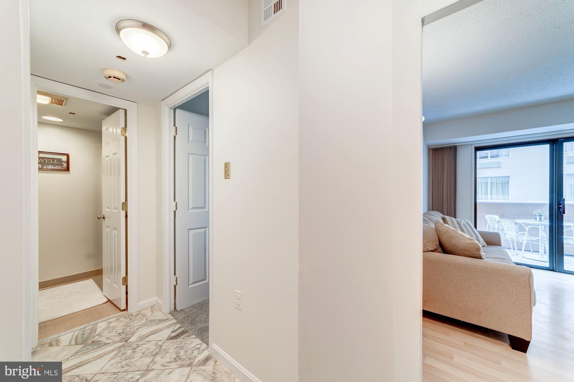 1301 North Courthouse Road, Unit 707 Arlington, VA 22201 - Photo 10 of 22 Marble in the Foyer