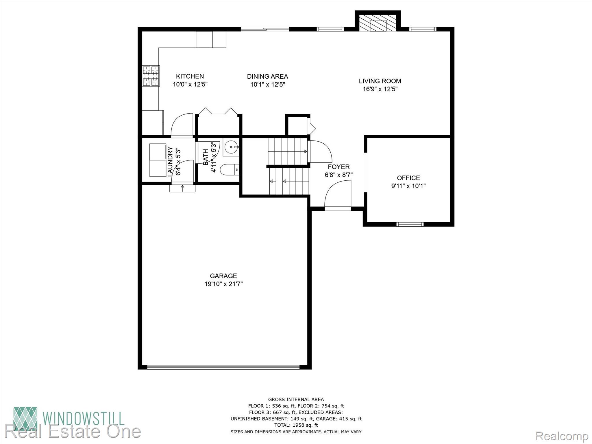 4136 Peach Tree Lane Howell, MI 48843 - Photo 40 of 42 main level floor plan