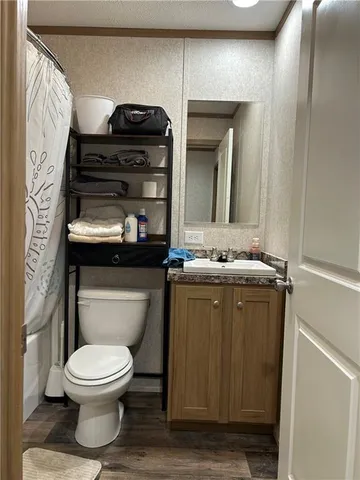 a view of a backyard with a cabin