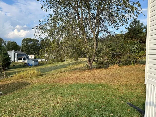 a view of a lake with houses