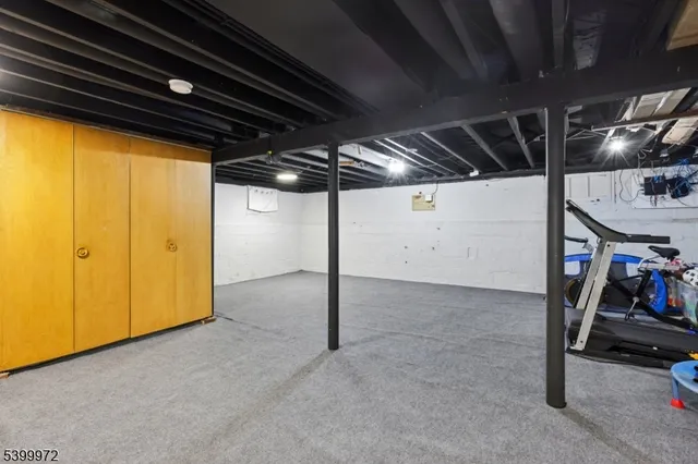 a view of a garage room