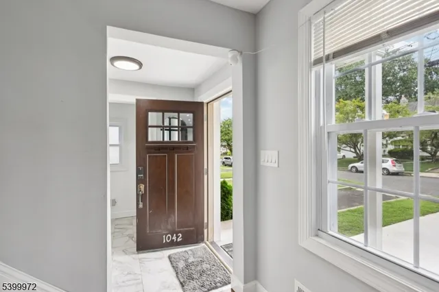 a view of front door