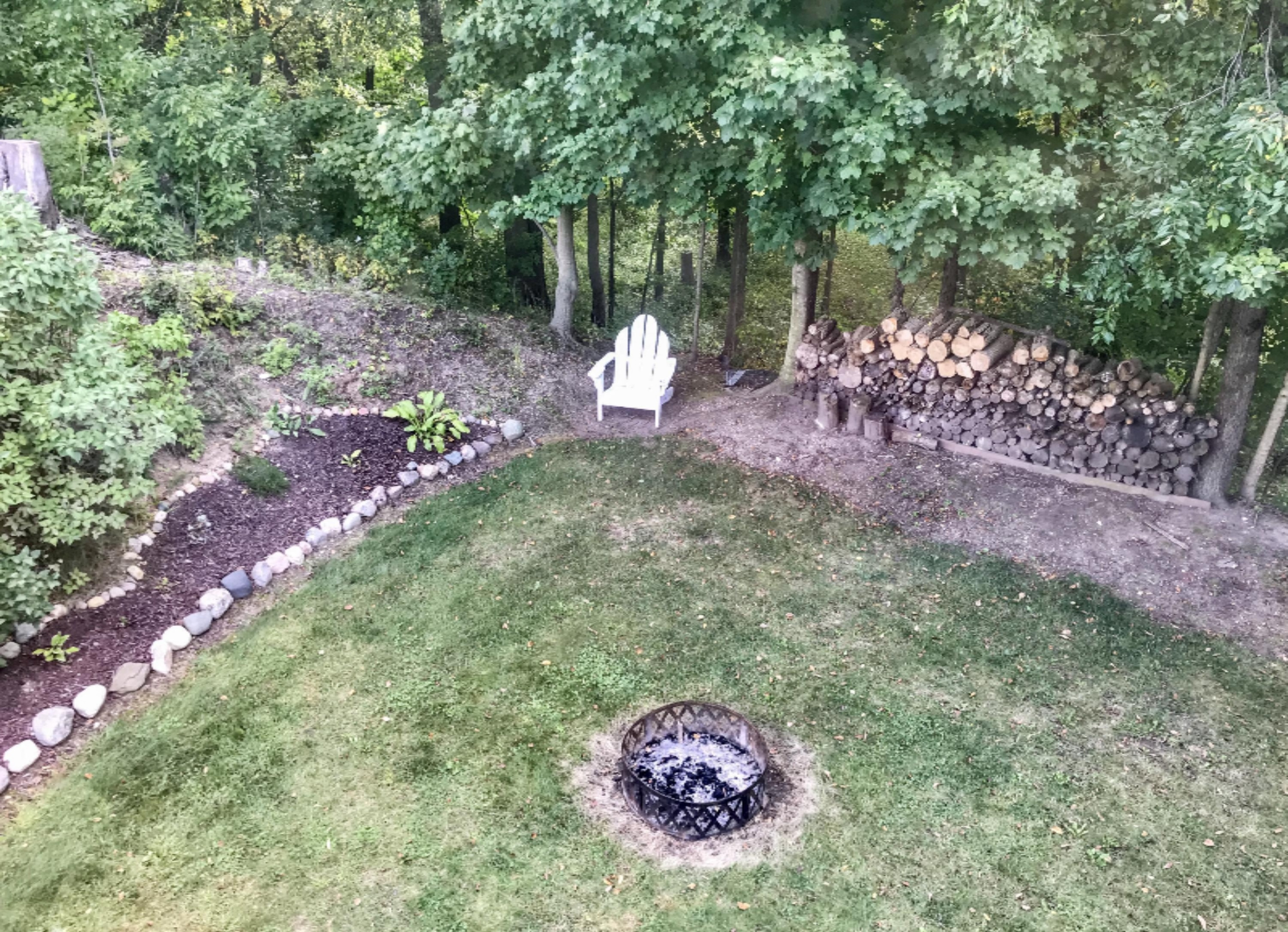 1124 Old Barn Road Freeport, MI 49325 - Photo 17 of 31 back yard view from screen porch