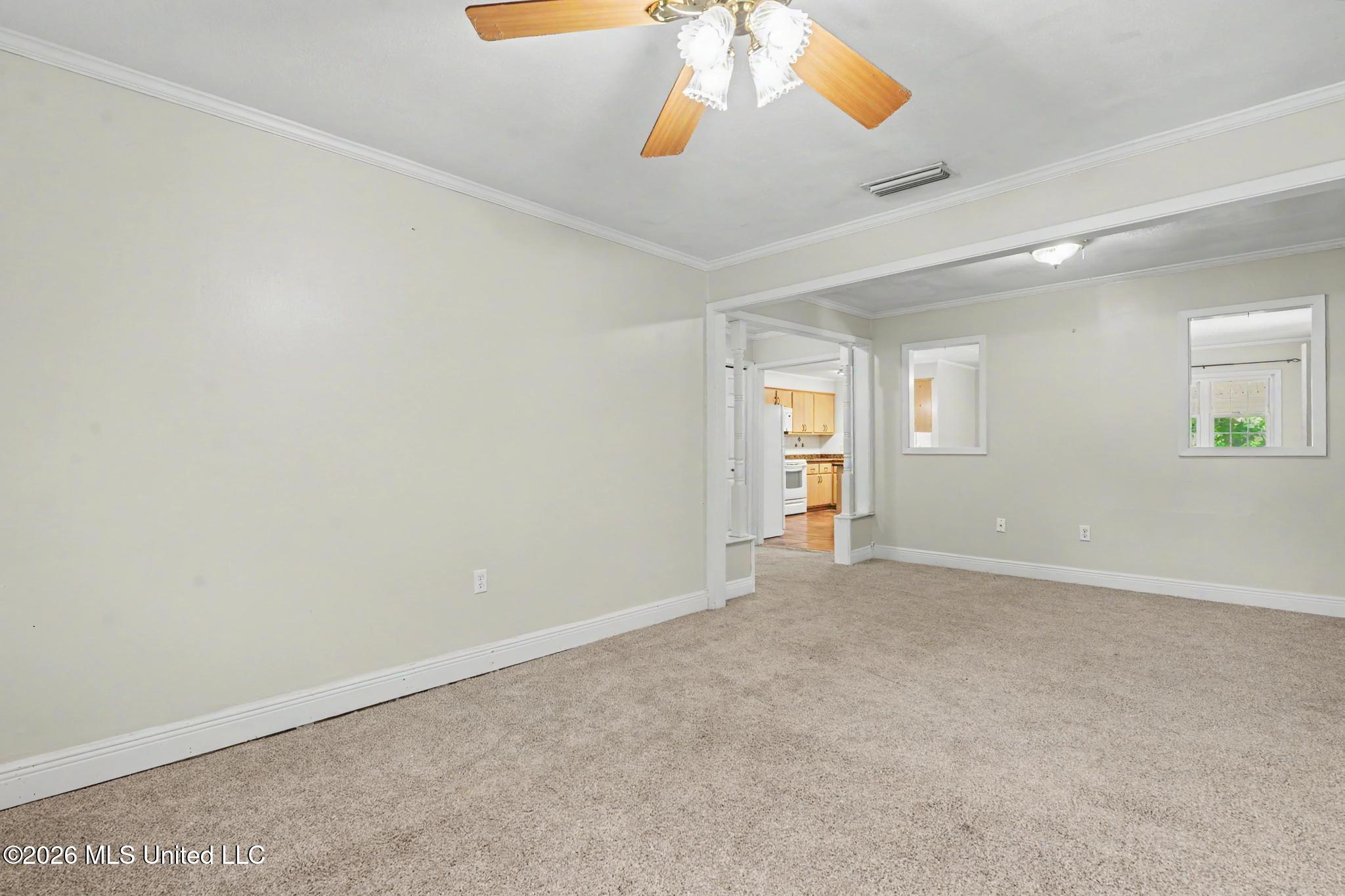 4800 Forrest Street Moss Point, MS 39563 - Photo 4 of 26 LIVING ROOM LOOKING TOWARDS KITCHEN