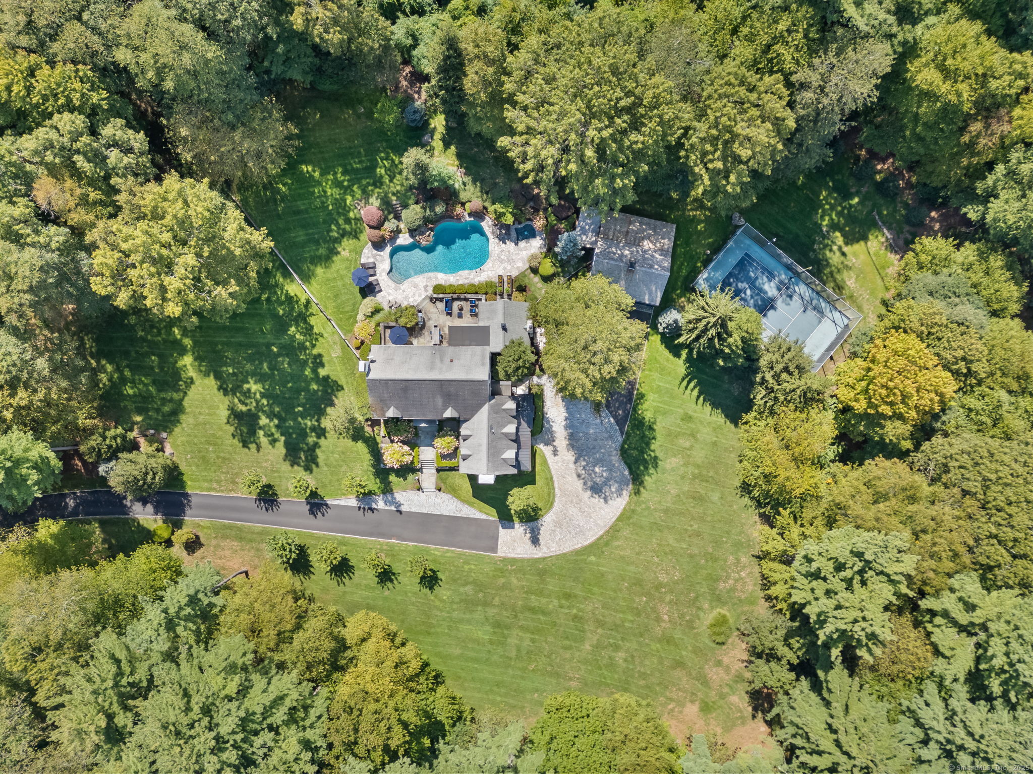 245 Benedict Hill Road New Canaan, CT 06840 - Photo 2 of 49 view of a house with a yard