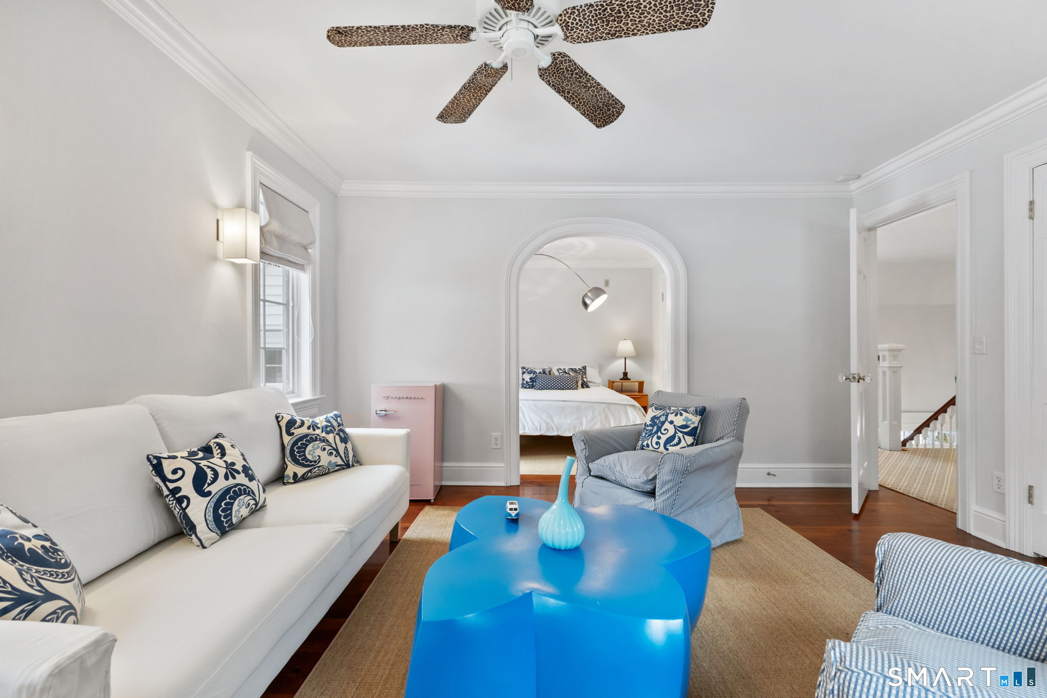 245 Benedict Hill Road New Canaan, CT 06840 - Photo 25 of 49 a living room with furniture and a large window