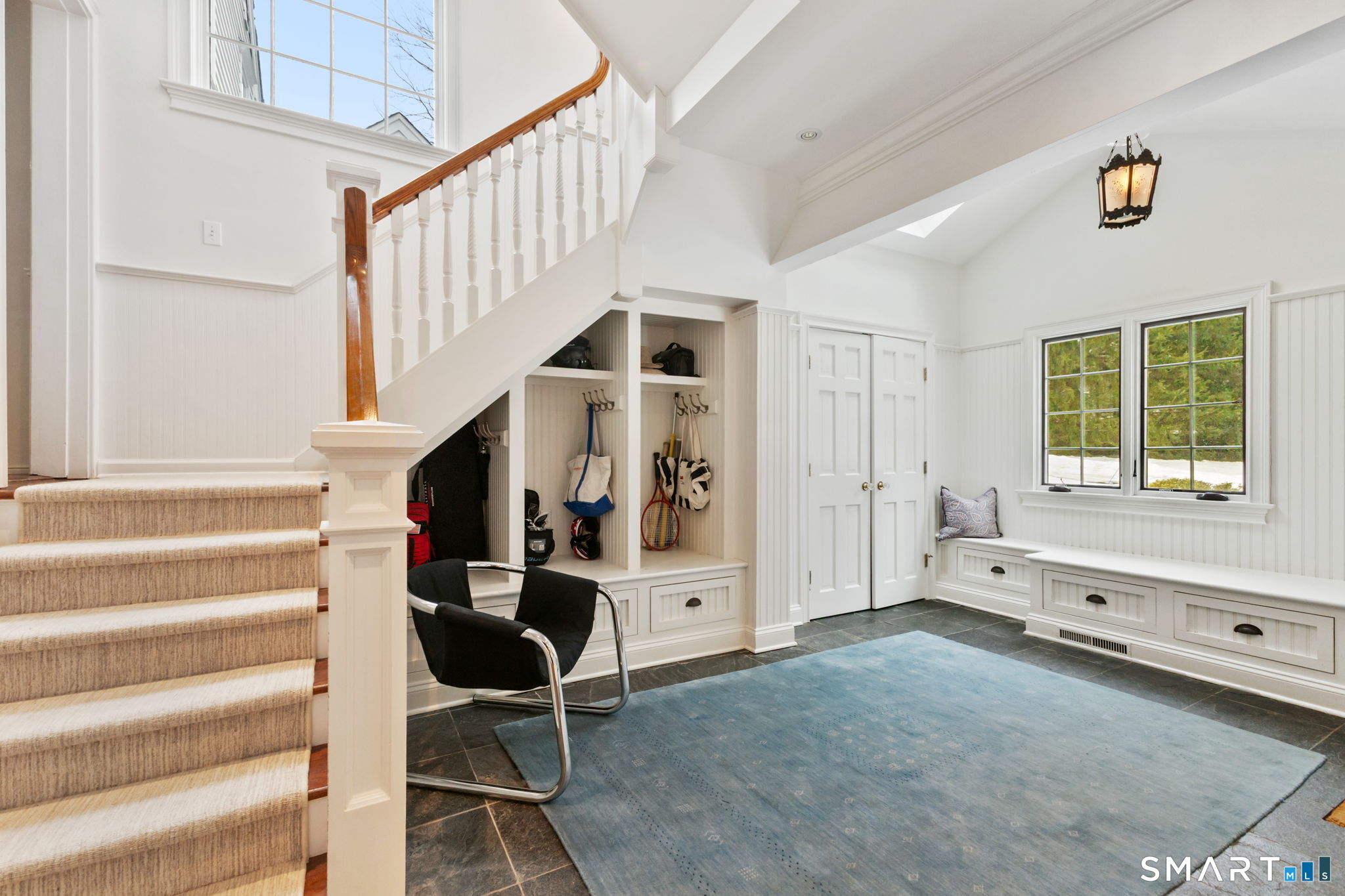 245 Benedict Hill Road New Canaan, CT 06840 - Photo 33 of 49 a view of entryway and workspace