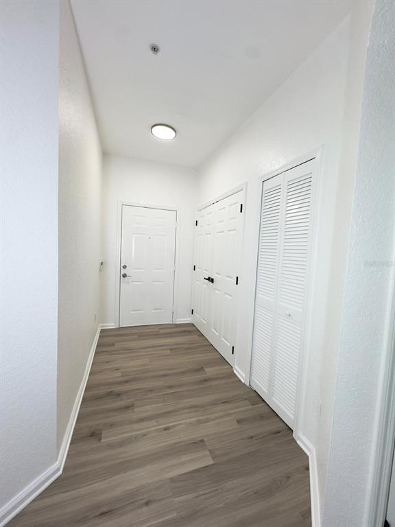 13512 Turtle Marsh Loop, Unit 729 Orlando, FL 32837 - Photo 40 of 42 a view of a hallway with wooden floor