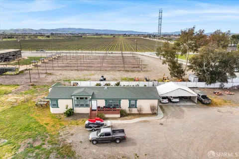 a car parked in front of a house