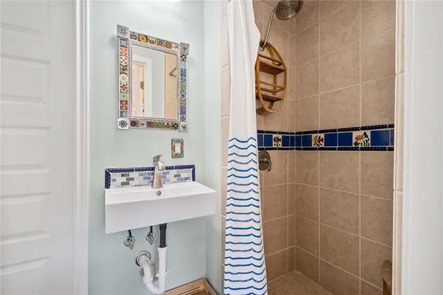 a dining room with furniture and a table