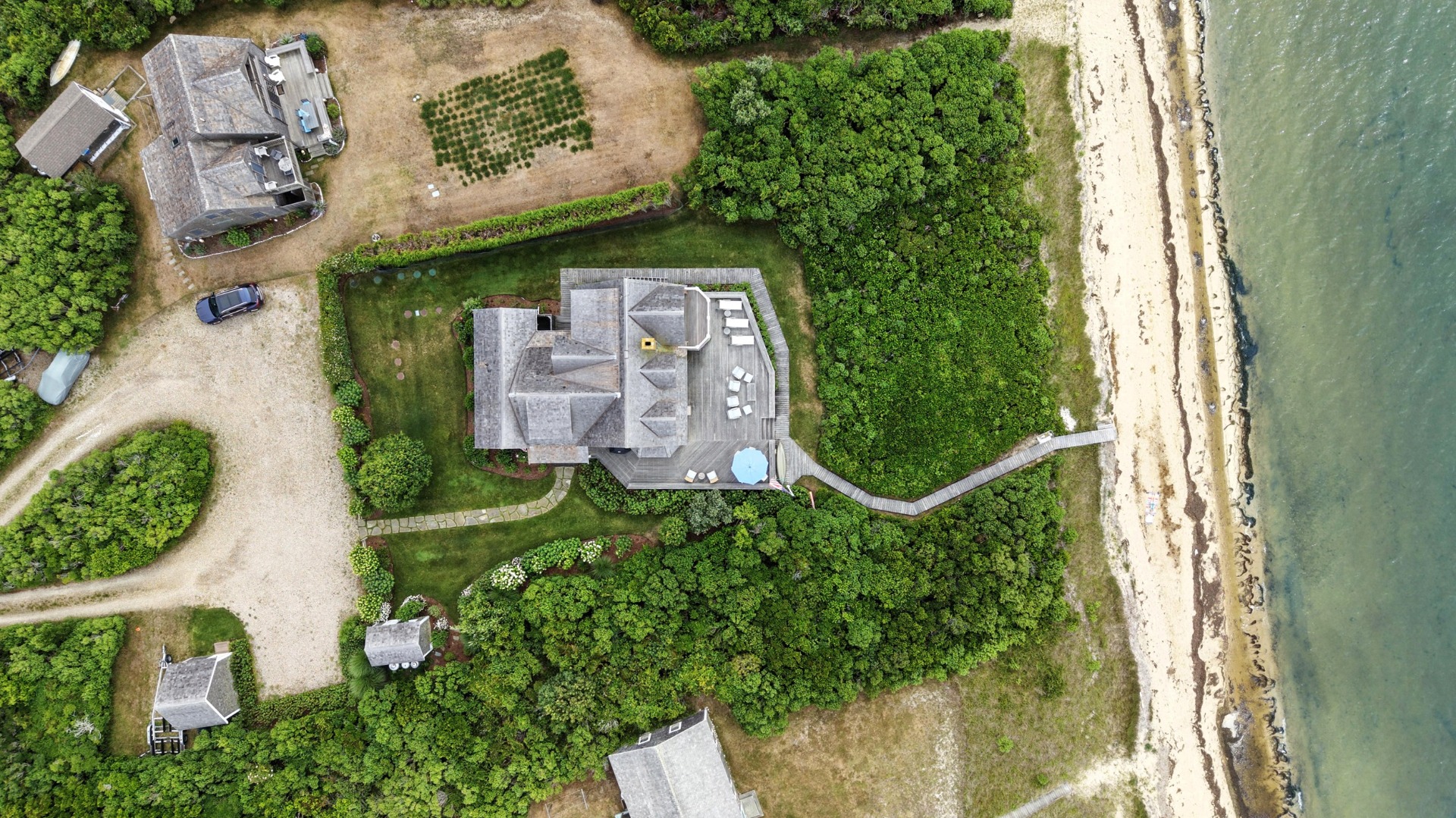1 Little Neck Way, Unit 1 Nantucket, MA 02554 - Photo 13 of 99 an aerial view of a residential houses with outdoor space