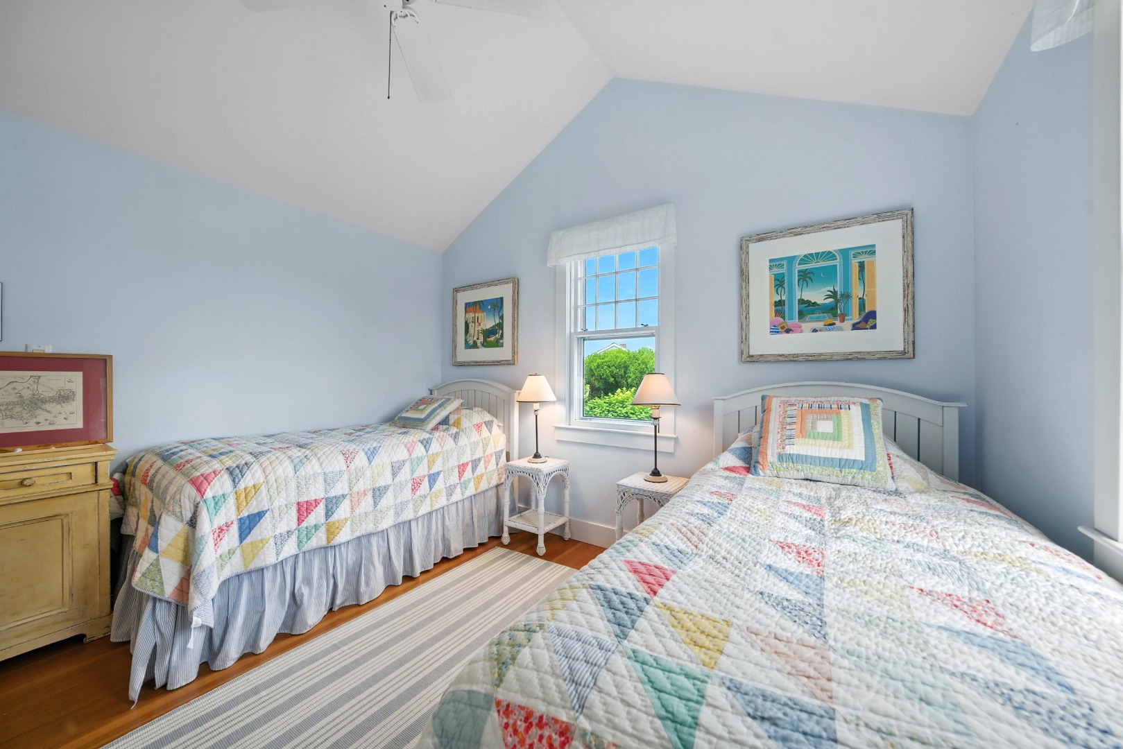 1 Little Neck Way, Unit 1 Nantucket, MA 02554 - Photo 54 of 99 a bedroom with two beds and a baby crib