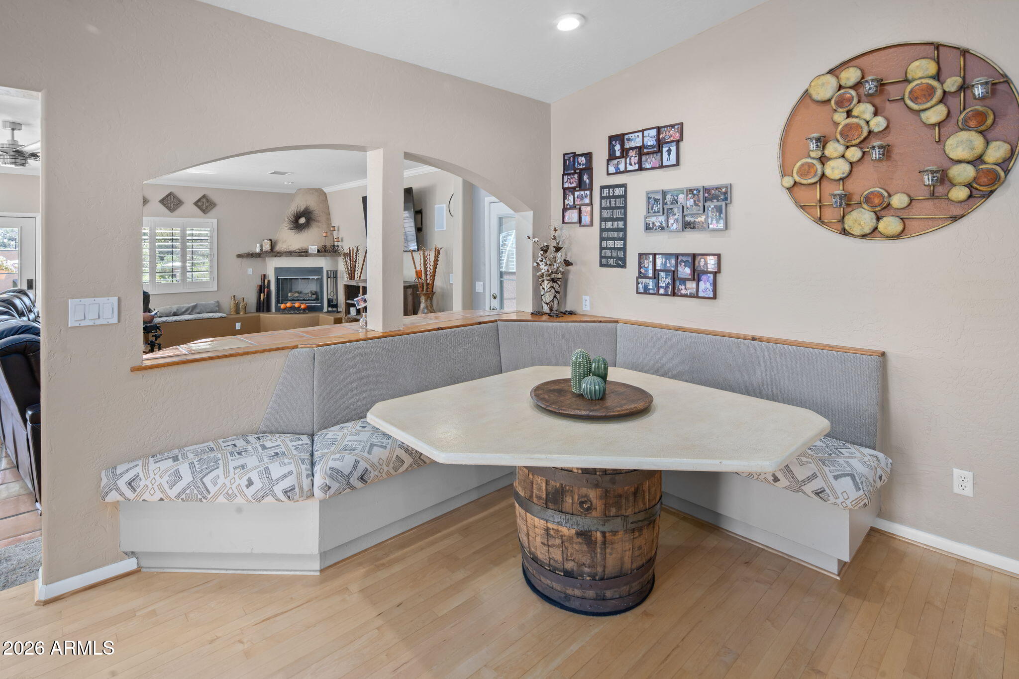 42331 North 3rd Street Phoenix, AZ 85086 - Photo 17 of 52 a dining room with furniture and wooden floor
