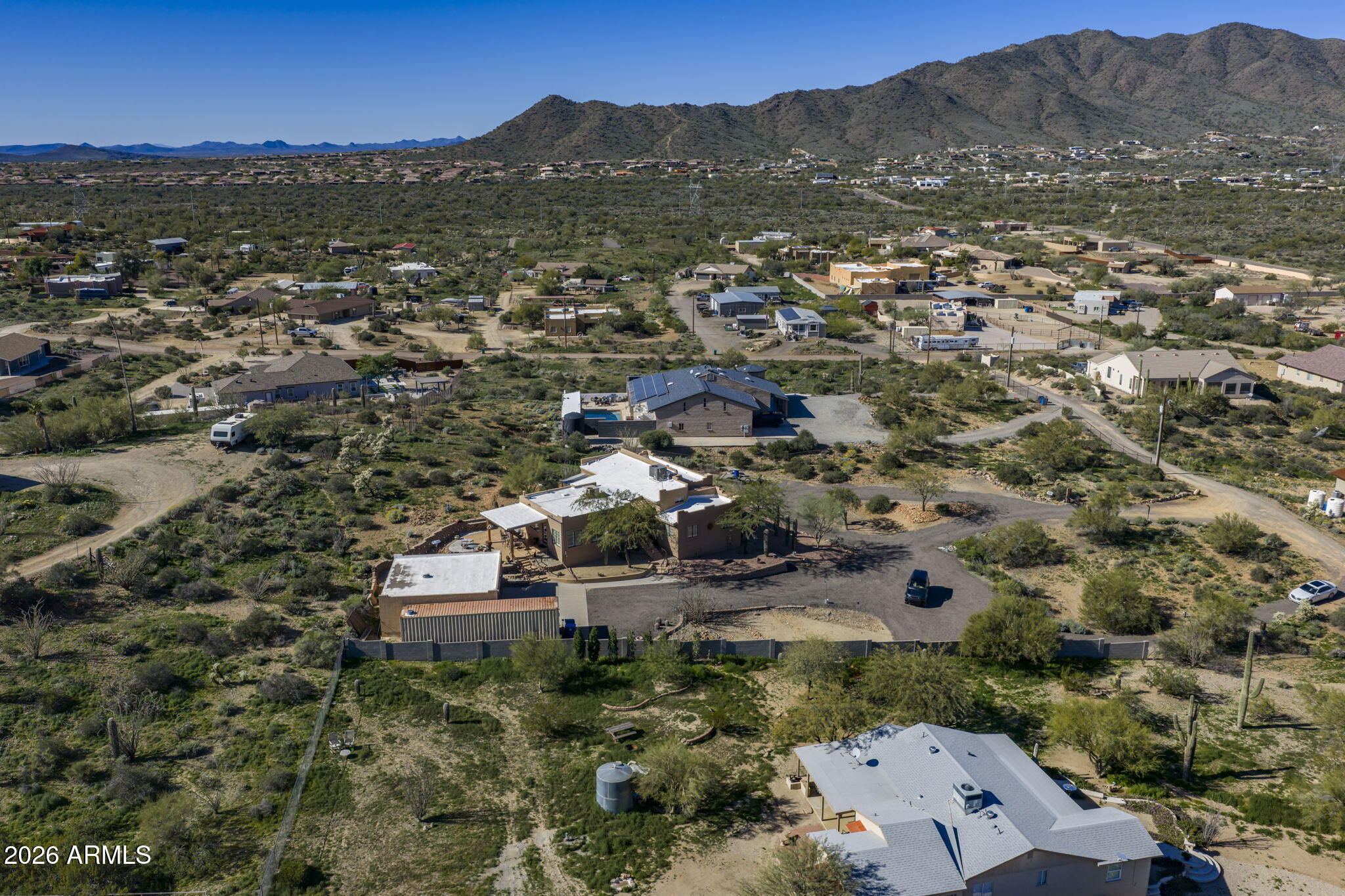 42331 North 3rd Street Phoenix, AZ 85086 - Photo 51 of 52 an aerial view of residential houses with outdoor space and trees