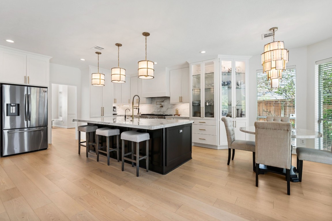 5515 Chase Harbor Houston, TX 77041 - Photo 6 of 48 Fully redesigned kitchen with thoughtfully designed job built solid wood cabinetry.