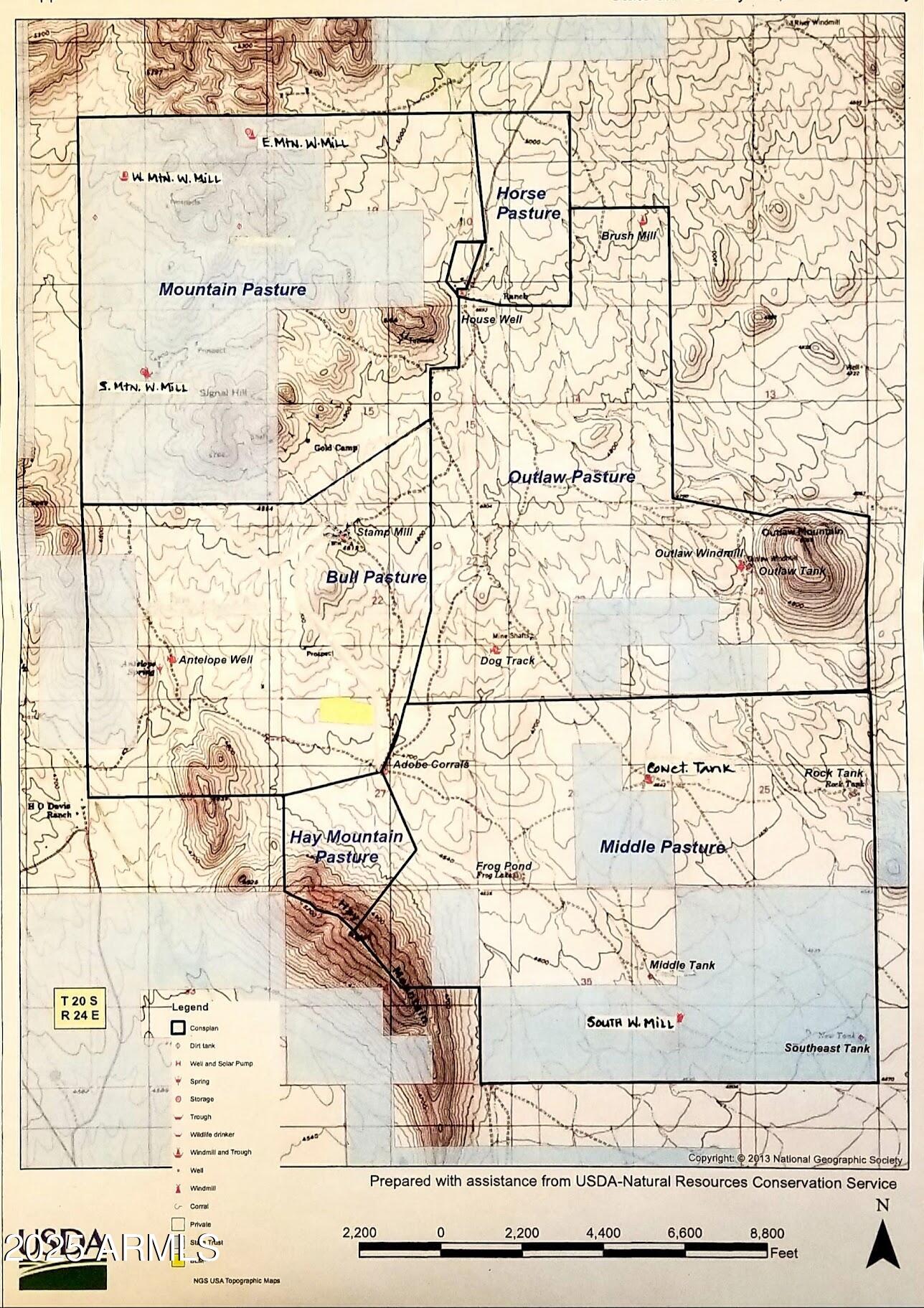 10632 North Double U Ranch Road Elfrida, AZ 85610 - Photo 42 of 42 DU Map