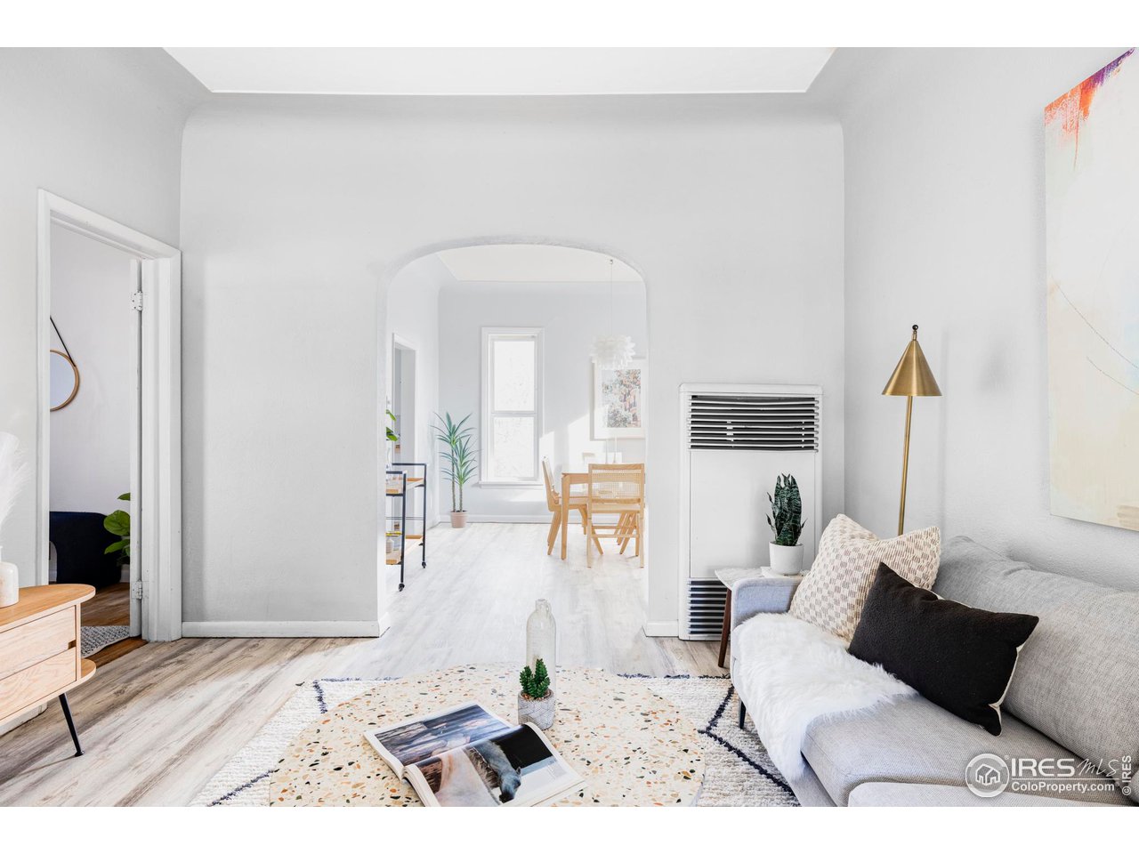 635 Alpine Avenue Boulder, CO 80304 - Photo 3 of 22 a living room with furniture and a wooden floor