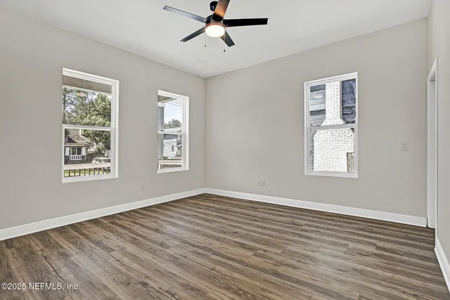 wooden floor in an empty room