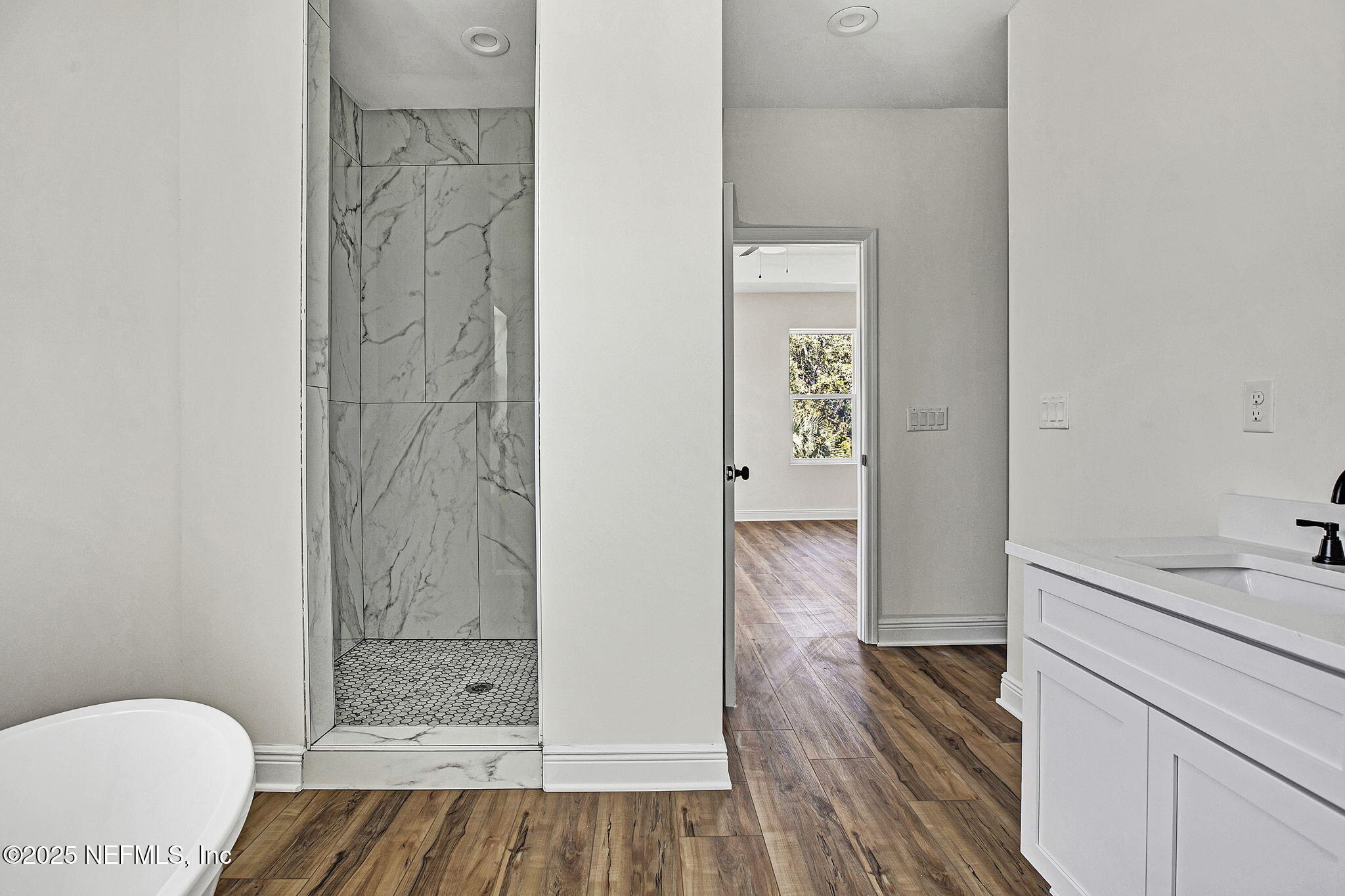 2841 Post Street Jacksonville, FL 32205 - Photo 25 of 40 a bathroom with a sink and a mirror