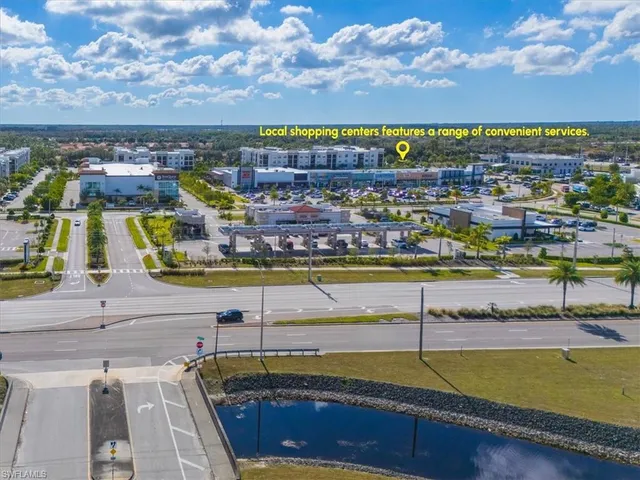 a view of a lake with a city