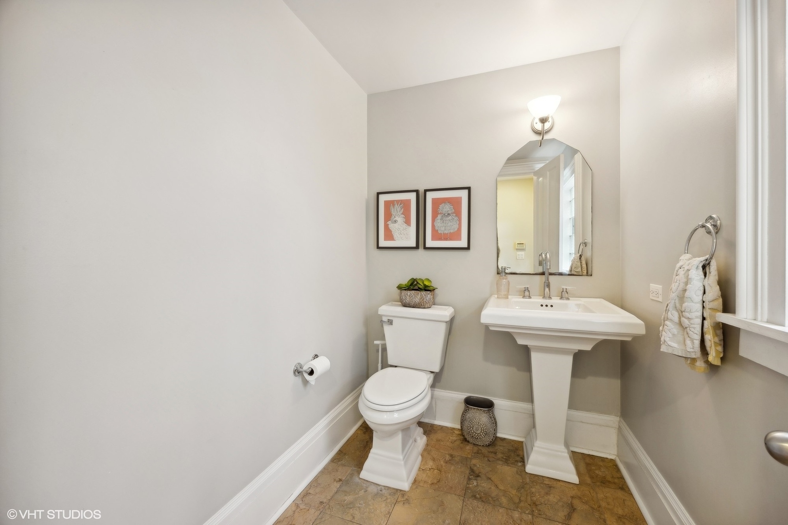 129 Barrypoint Road Riverside, IL 60546 - Photo 23 of 39 a bathroom with a sink a toilet and mirror