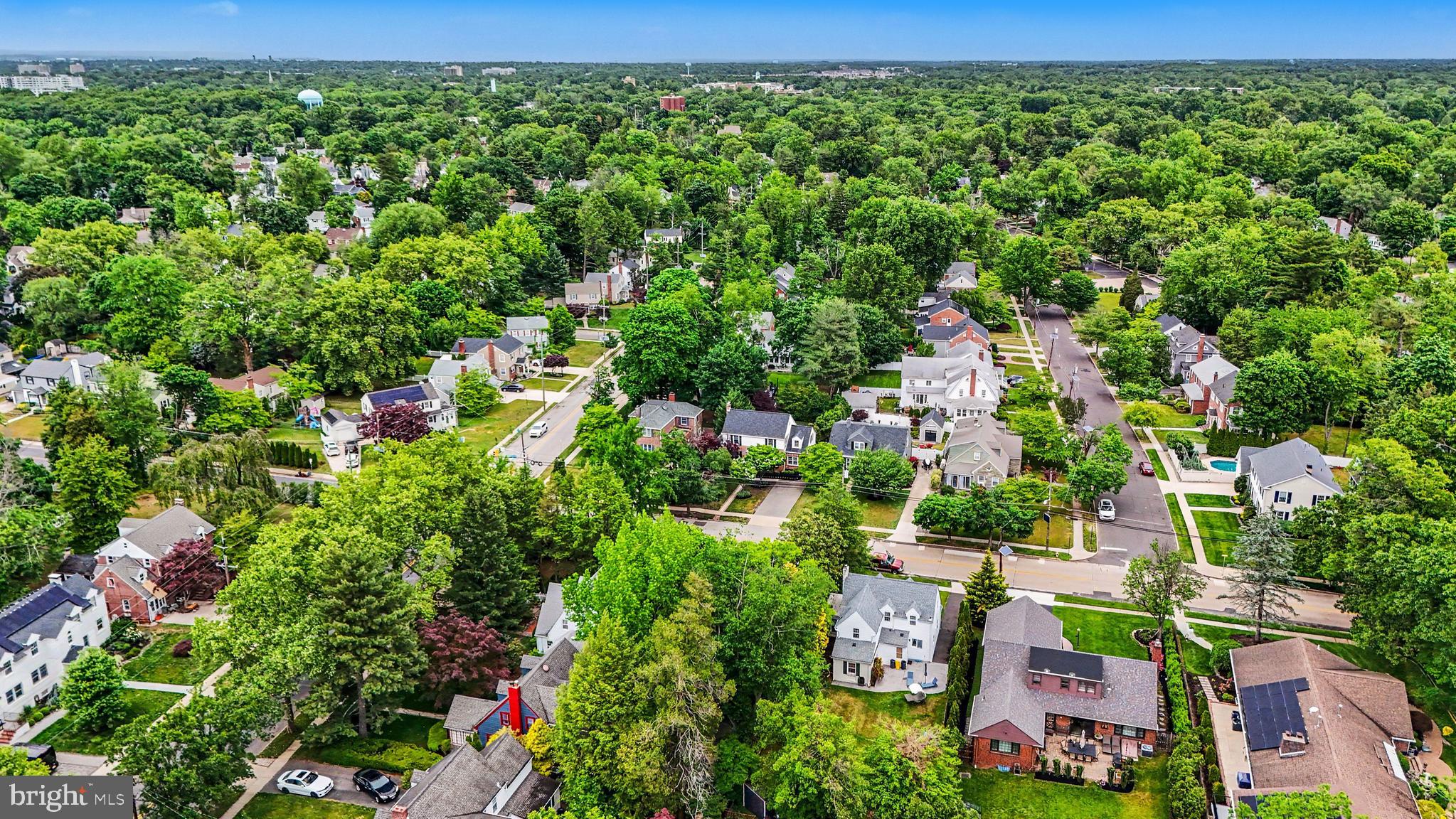 235 Hopkins Road Haddonfield, NJ 08033 - Photo 44 of 47 an aerial view of residential houses with outdoor space and trees