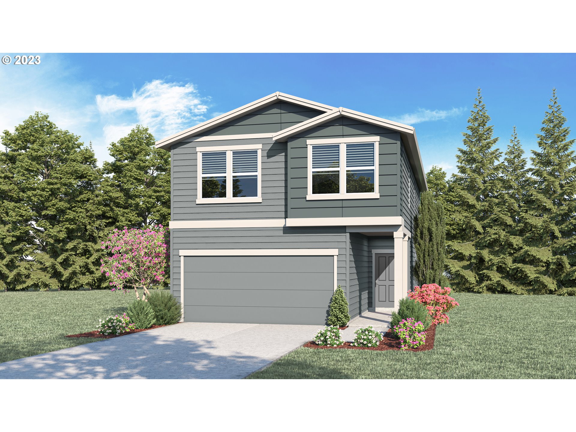 2694 Fenya Street Springfield, OR 97477 - Photo 1 of 17 a front view of a house with a yard and garage