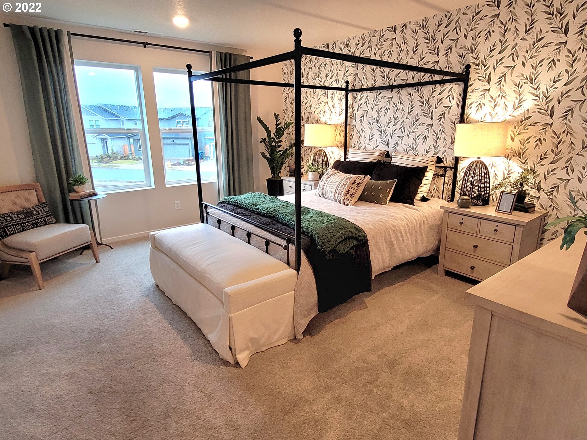 2694 Fenya Street Springfield, OR 97477 - Photo 14 of 17 a bedroom with bed and glass door