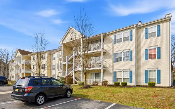 a car parked in front of a building