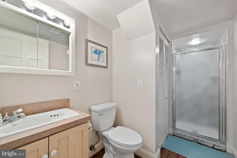 a storage room with washer and dryer