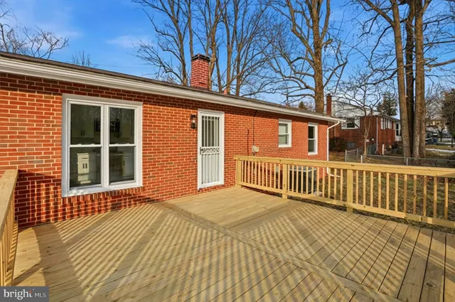 a view of a house with a large window