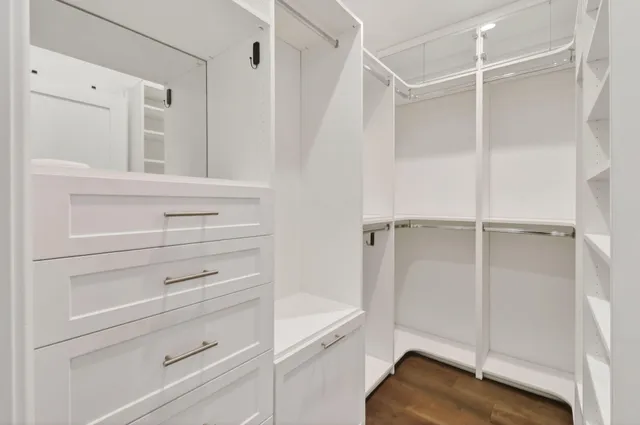 a view of walk in closet