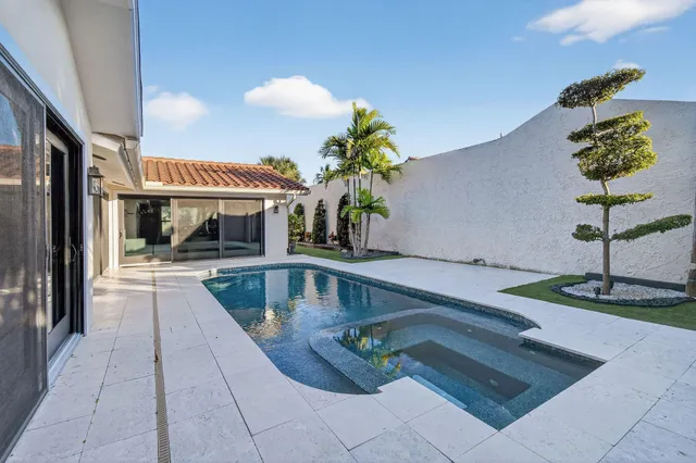 a view of a house with pool