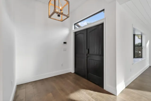 an empty room with window