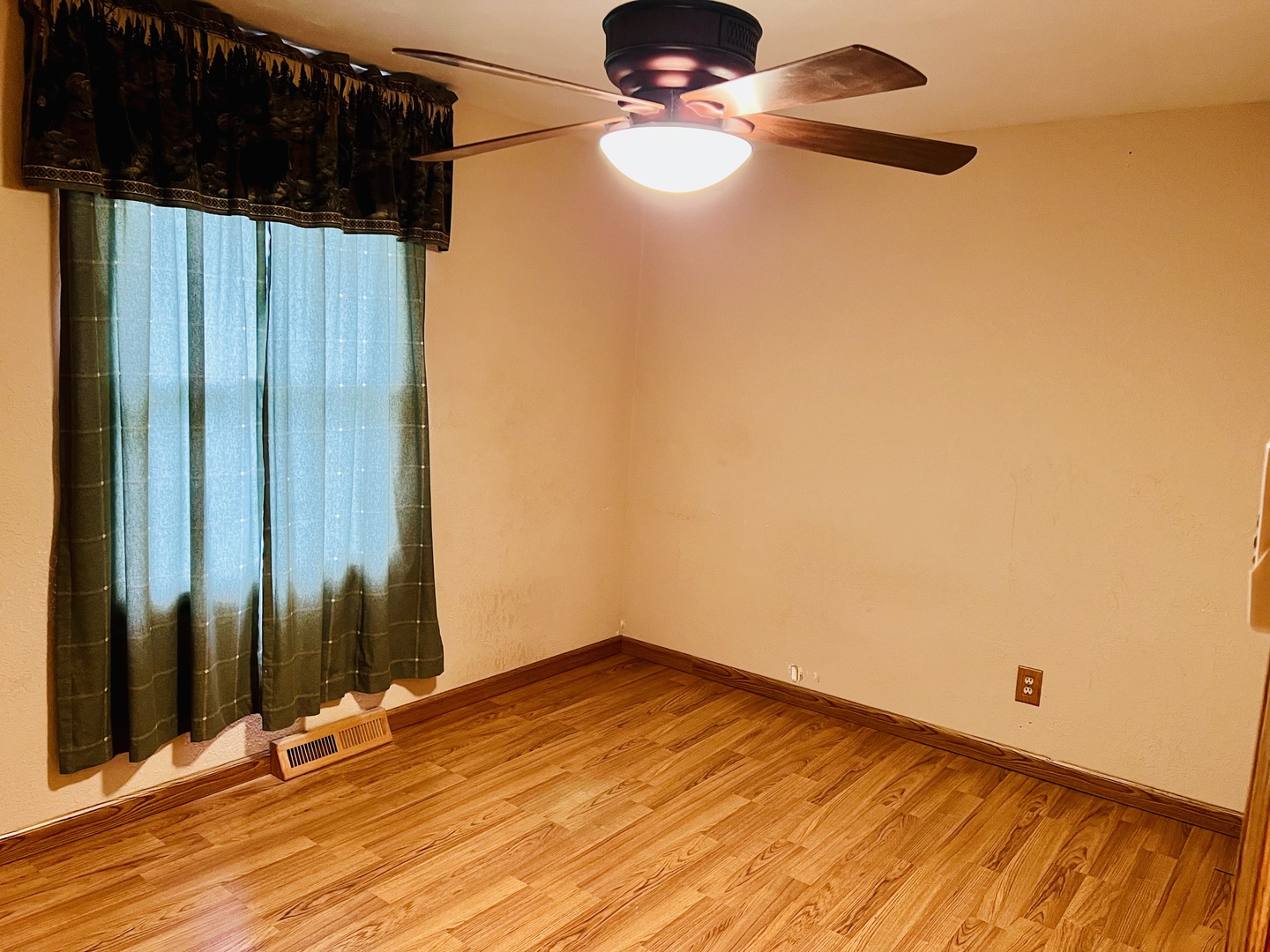 316 Erickson Road Rochelle, IL 61068 - Photo 7 of 17 an empty room with wooden floor and windows