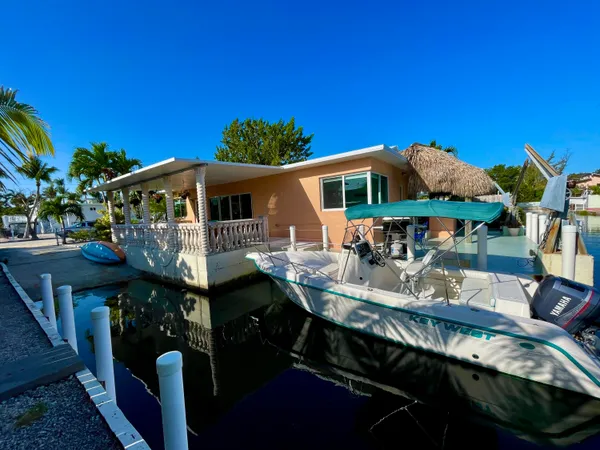 a view of a small yard from a window