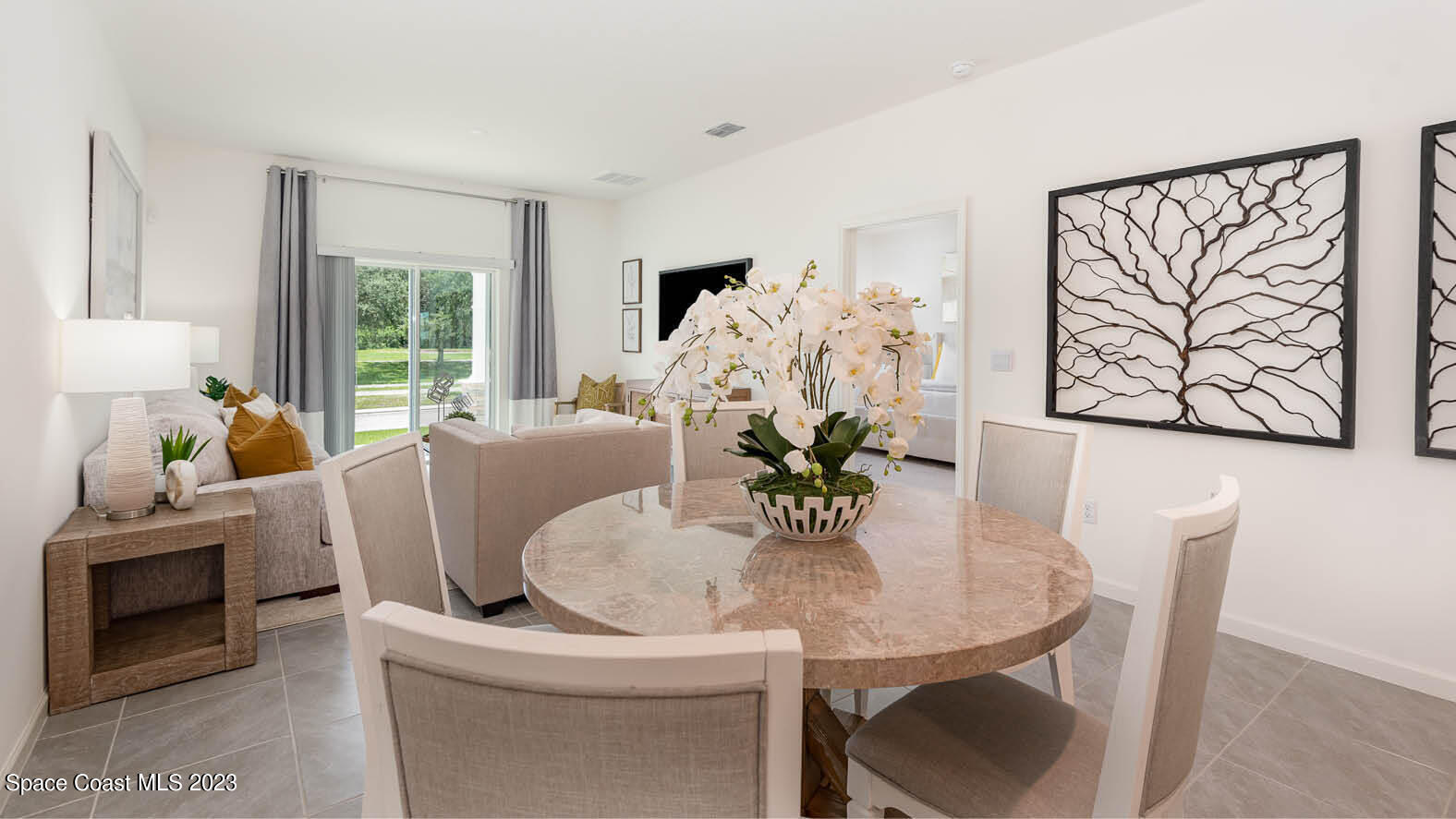 3336 Morrow Place Mims, FL 32754 - Photo 7 of 36 a living room with furniture and wooden floor
