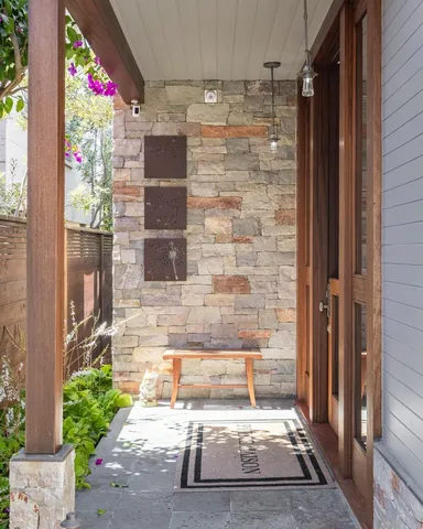 a view of entrance door of house