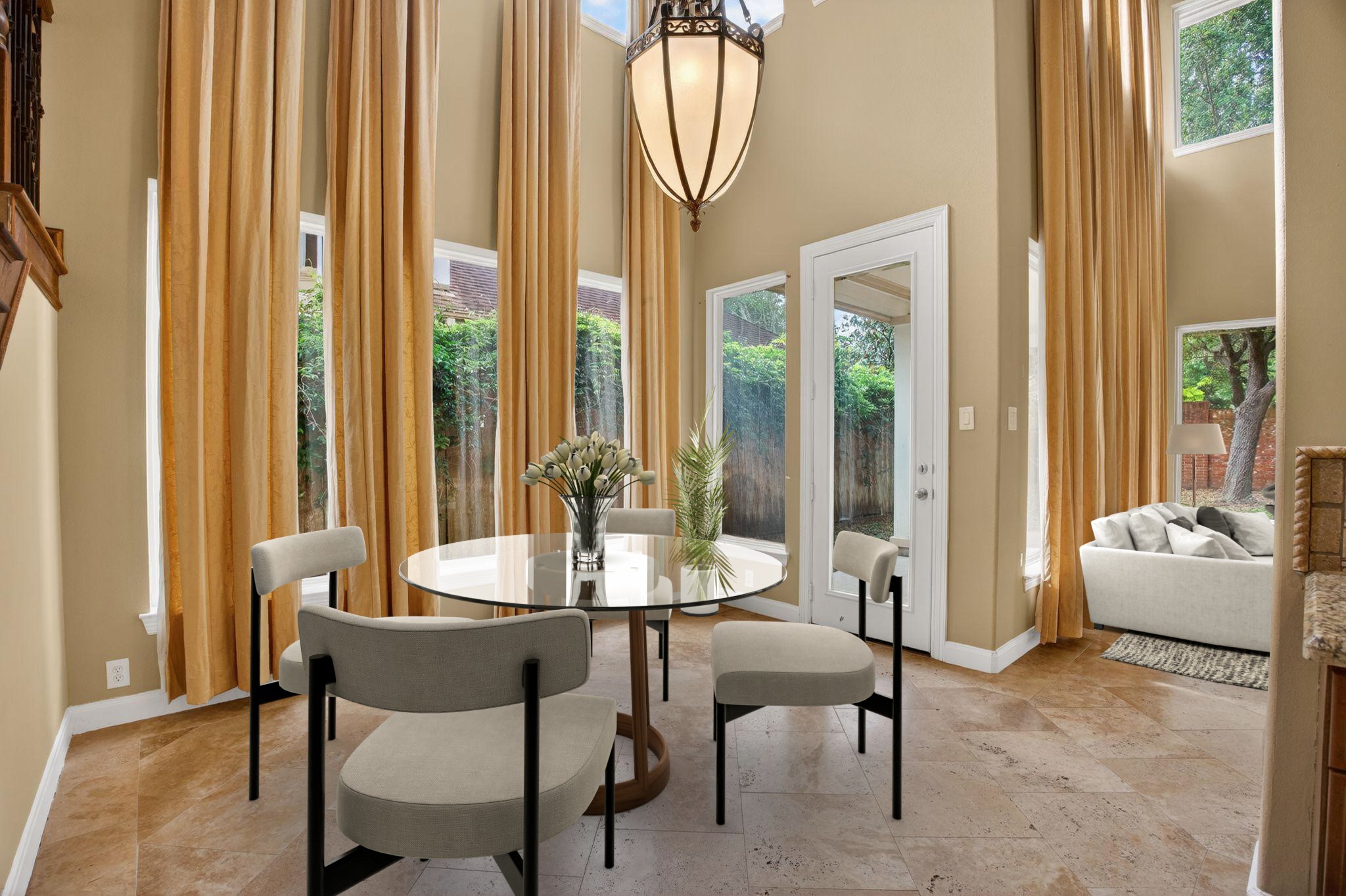11511 Gallant Ridge Lane Houston, TX 77082 - Photo 19 of 49 a dining room with furniture large windows and wooden floor