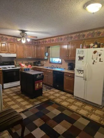 a close view of a stove top oven