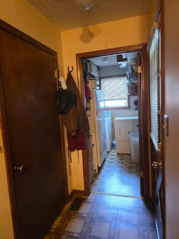 a room with storage and utility room