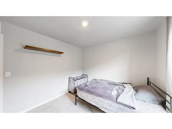 a living room with a couch and a table