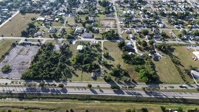 a view of a lake with houses