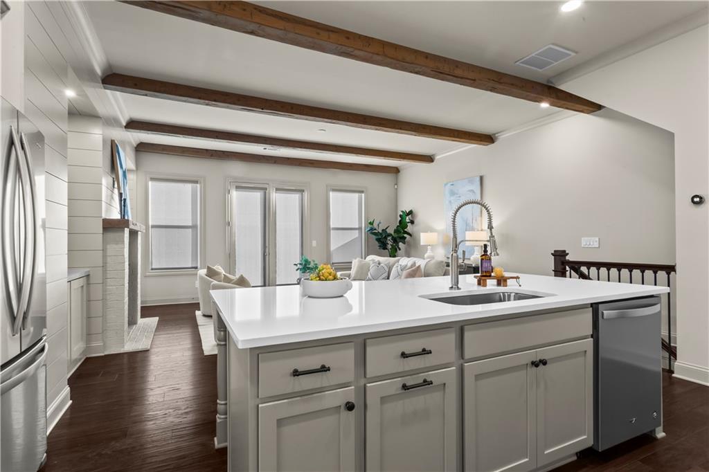 1892 Skyfall Circle Brookhaven, GA 30319 - Photo 9 of 24 a en suite bathroom with double sink and a mirror