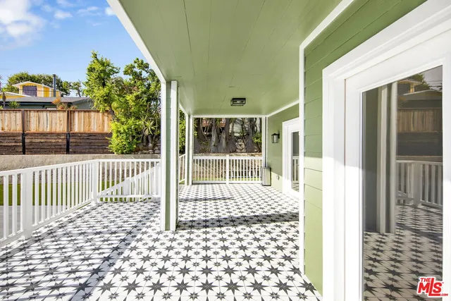 a balcony view with a outdoor space