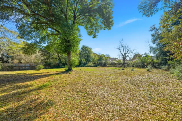 a view of a yard with an outdoor space
