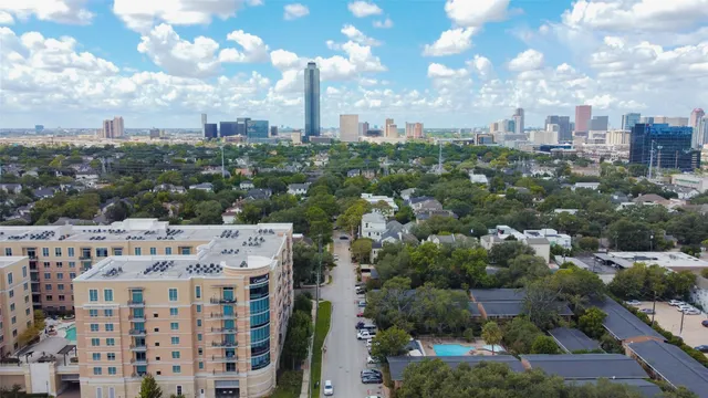 a city view with lot of high rise buildings