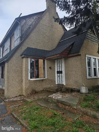 a front view of a house