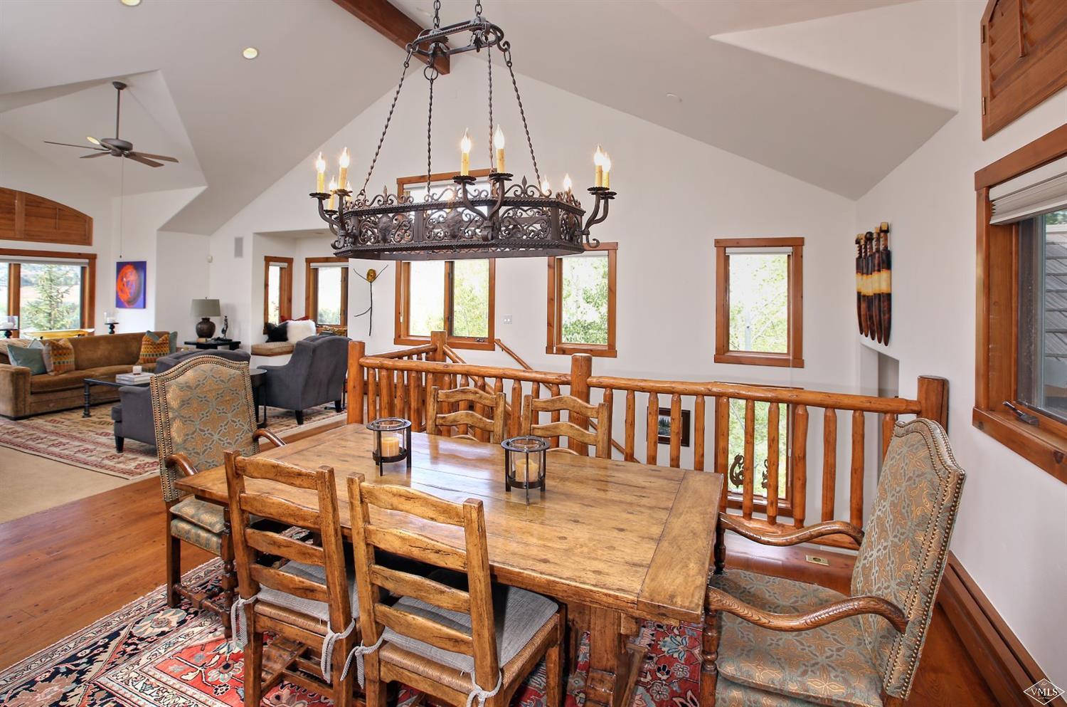 179 Knudson Ranch Road Edwards, CO 81632 - Photo 8 of 21 a view of a dining room with furniture window and wooden floor