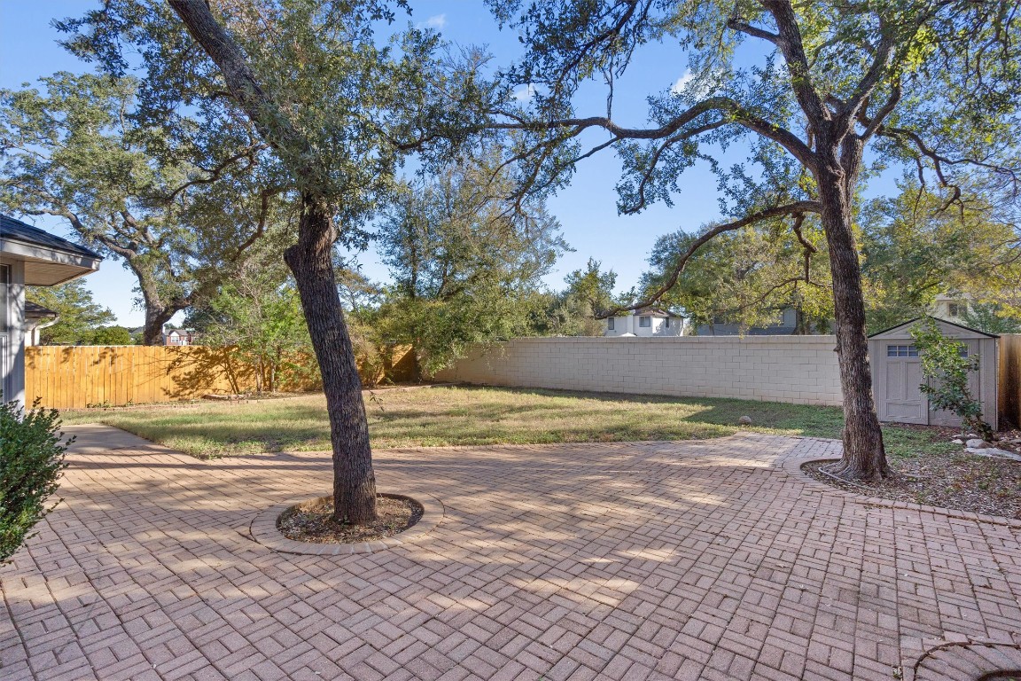 2602 Rainfall Trail Cedar Park, TX 78613 - Photo 32 of 36 a view of a yard with a tree